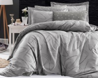 Bavlnn satn Rovena grey