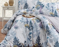 Bavlnn satn Wood grey